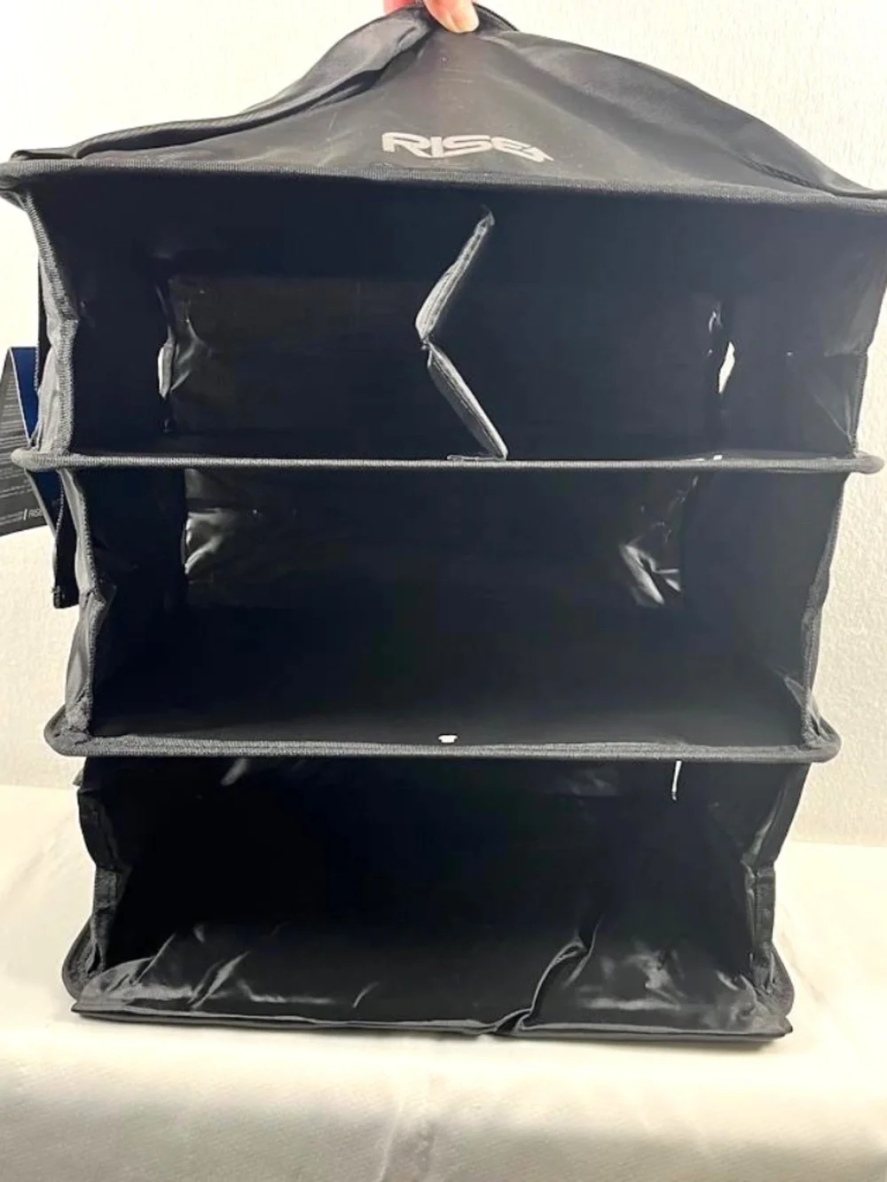 RISE Luggage Organizer Shelving Insert - 17x12x36 Great for Travel Black NEW